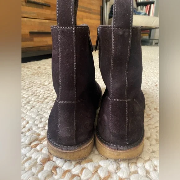 Bottega Veneta Suede Chelsea Boots Sz 9 1/2 US,41 1/2 EU Zipper Side